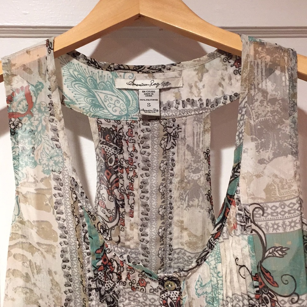 Boho American Rag Tank - Picture 2 of 7